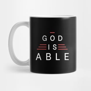 God Is Able | Christian Typography Mug